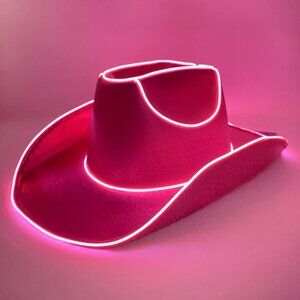 LED Light Up Cowboy Hat Cowgirl Hat for Halloween, Christmas, Party,